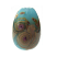 Blue Opal Raku Egg Drop - Artisan Glass Lampwork Bead - e