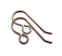 Brass ~ Natural Vintaj French Earhook Wires 10 x 20mm x1pr
