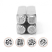 ImpressArt Texture Collection (No.1) 6mm Metal Stamping Design Punches (4pc) 