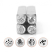 ImpressArt Texture Collection (No.3) 6mm Metal Stamping Design Punches (4pc) 