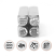 ImpressArt Texture Collection (No.4) 6mm Metal Stamping Design Punches (4pc) 