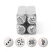 ImpressArt Texture Collection (No.5) 6mm Metal Stamping Design Punches (4pc) 
