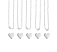 Personal Impressions, Heart, 13x14mm, Silver Plated Necklace Kit - pc pack