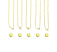 Personal Impressions, Small Circle, 10mm, Gold Plated Necklace Kit - 5pc pack