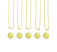 Personal Impressions, Large Circle, 15mm, Gold Plated Necklace Kit - 5pc pack