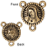 TierraCast Pewter 24kt Gold Plated Our Lady Rosary Link UK