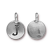 TierraCast Pewter Silver Plated Alphabet Charm, Letter J 