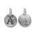 TierraCast Pewter Silver Plated Alphabet Charm, Letter A 