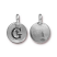 TierraCast Pewter Silver Plated Alphabet Charm, Letter G 