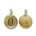 TierraCast Pewter Gold Plated Number Charm, 0 