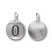 TierraCast Pewter Silver Plated Number Charm, 0 