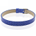 Faux Snakeskin PU Leather Bracelet Cuff Band, 8mm Wide Strip, 6 -7.5 Inch, x1pc, Blue 