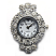 Boer Round (crowned) Watch Face for Beading Silver Rhinestone Crystals Clear (D06) 