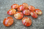 Red, Orange, Yellow Filigrana 18mm Lentil Handmade Artisan Glass Lampwork Beads - By the Bead, (Made to Order) 1
