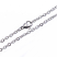 Stainless Steel 2.3mm Cable Chain Necklace 16 inch (43cm) x1