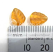 Czech Leaf Beads 10x8mm Topaz ruler picture