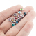 Stainless Steel Birthstone Cup Crystal Charms - 6mm, Full 12pc Set. Hand Scale