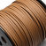 Faux Leather Leatherette Flat Cord 2.7-3mm - Tan Brown Sienna per metre UK