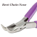 Beadsmith Purple - Super-Fine Bent Chain Nose Pliers - Jewellery Tools 