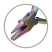 Beadsmith Pliers, Chroma Rainbow Titanium Round Concave Nose Plier UK 1