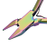 Beadsmith Pliers, Chroma Rainbow Titanium Flush Cutter Plier UK 3