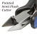 Beadsmith Ergonometric Semi-Flush Side Cutter Pointed Pliers Jewellery Tools Close UP