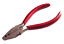 Beadsmith Jewellers Tools - Fold Over Crimp Pliers for Leather Suede Findings x1 (New Red Handle) FULL