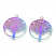 Stainless Steel Rainbow Filigree Tree of Life Charm Pendant Link Connector 23x20x0.3mm x4pc