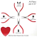 Beadsmith Heart Case Plier 4pc Set "I Love Beads" b