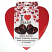 Beadsmith Heart Case Plier 4pc Set "I Love Beads" e