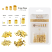 Gold Crimp Tube Beads Assort Size 0.8mm 1.3mm 1.5mm 2mm, 600 approx Basic Elements by Beadsmith 6