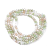 Imperial Glass Faceted Rondelle Micro Spacer Beads 3x2.5mm Pastel Pink n' Green Mix AB x180pc approx