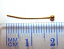 Gold Tone Brass 26g Ballpoint Head Pins 20mm x150 approx ruler pic