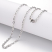 Stainless Steel Cable Chain Necklace 19.7 inch (50cm) x1
