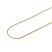Gold Stainless Steel Serpentine Chain (0.8x0.4mm Link) Necklace 15.75 inch (40cm) x1