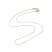 Rose Gold Stainless Steel Serpentine Chain (0.8x0.4mm Link) Necklace 15.75 inch (40cm) x1 b