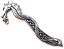Silver Pewter Beading Bookmark Beads Dragon