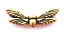 Gold tone Pewter Dragonfly Wing Beads