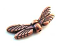 Copper tone Pewter Dragonfly Wing Beads