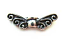 Silver tone Pewter Fairy Wing Bead