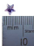 Cubiz Zirconia CZ Star 5mm - Amethyst x1 