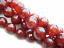Carnelian Agate ~ Faceted 8mm Round ~ Gemstone Beads x1 