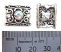 Swarovski Crystal ~ Pure Allure Slider ~ 18x14mm Ornate Rectangle