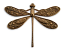 Brass ~ Natural Vintaj 50x39mm Ornate Dragonfly Pendant x1 