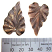 Brass ~ Natural Vintaj 23x38mm Woodland Leaf Pendant x1 