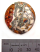 Amber Relic 1 3/8" - 35mm ~ KGBeads Handmade Artisan Glass Lampwork Pendant Bead 