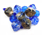 Regal Pillows and Diamonds - Ian Williams Handmade Artisan Glass Lampwork 17 Beads 