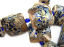 Regal Pillows and Diamonds - Ian Williams Handmade Artisan Glass Lampwork 17 Beads 