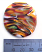 Autumn Tempest (etched) - 35mm ~ KGBeads Handmade Artisan Glass Lampwork Pendant Bead 
