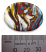 Swirl - 31x24mm ~ KGBeads Handmade Artisan Glass Lampwork Pendant Bead 